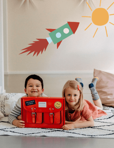 Schulstart Kinder mit Lesebox