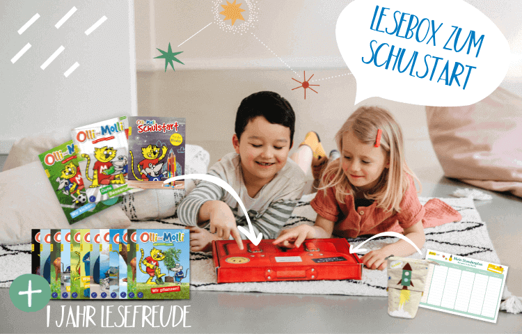 Schulstart Lesebox mit Inhalten