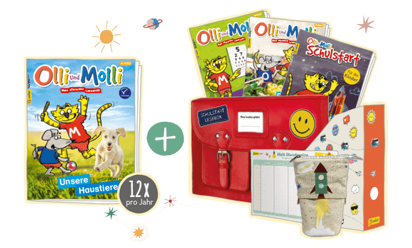 Olli und Molli Schulstart Lesebox